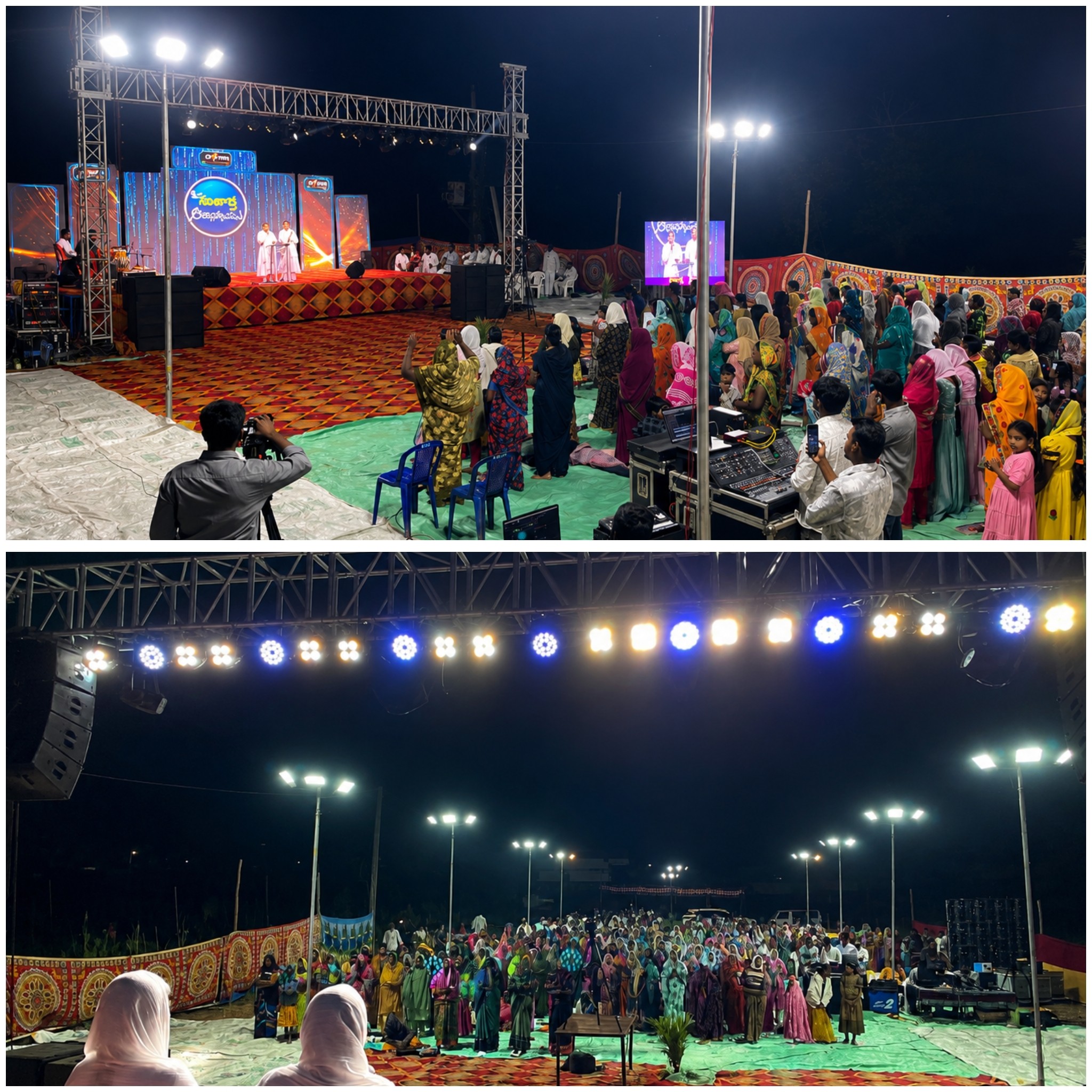 Congregation in prayer