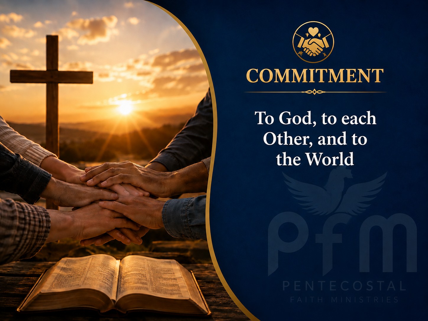 Church community serving together
